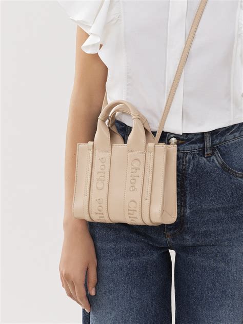 chloé mini c bag|chloe small tote bag.